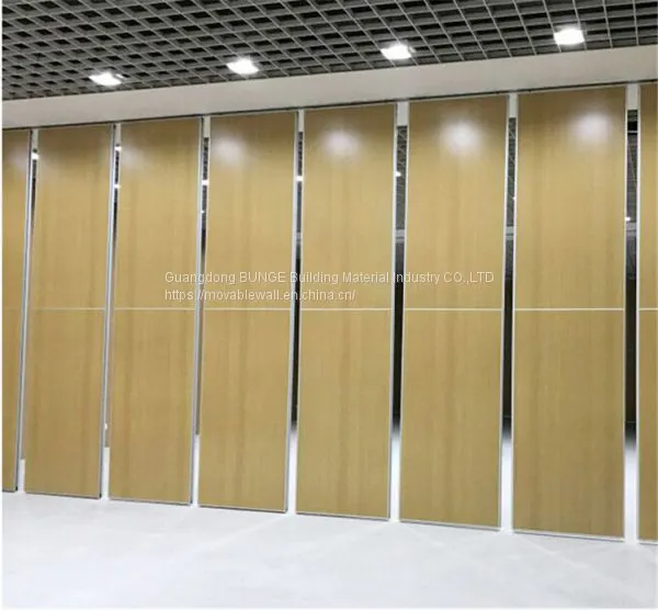 Melamine Finish Auditorium Folding Partition Walls Doors For School Hotel photo-4