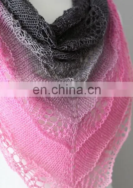 High Quality Dyed 100% Acrylic Fluffy Hand Knitting Yarn for Hats and Shawls photo-5