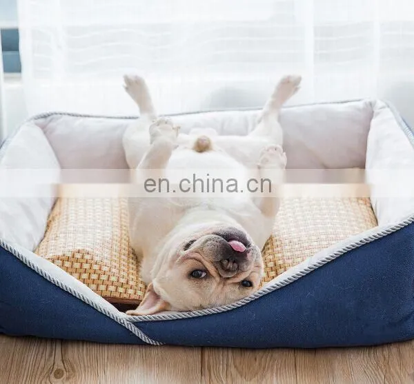 Pet Supplies Luxury Dog Bed Super Soft Velvet Dog Bed Washable Pet Bed With Removable Cover photo-3