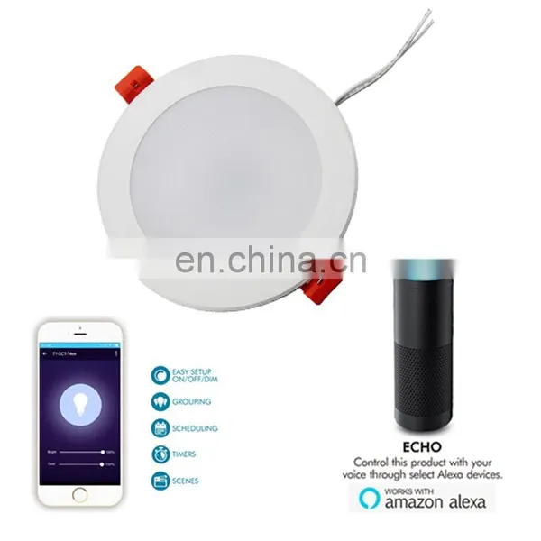 Hot Sell Smart Recessed Downlight Led 10W Dimmable Easy Installation Wifi Enable Smart Downlight by Amazon Echo Google Home photo-5