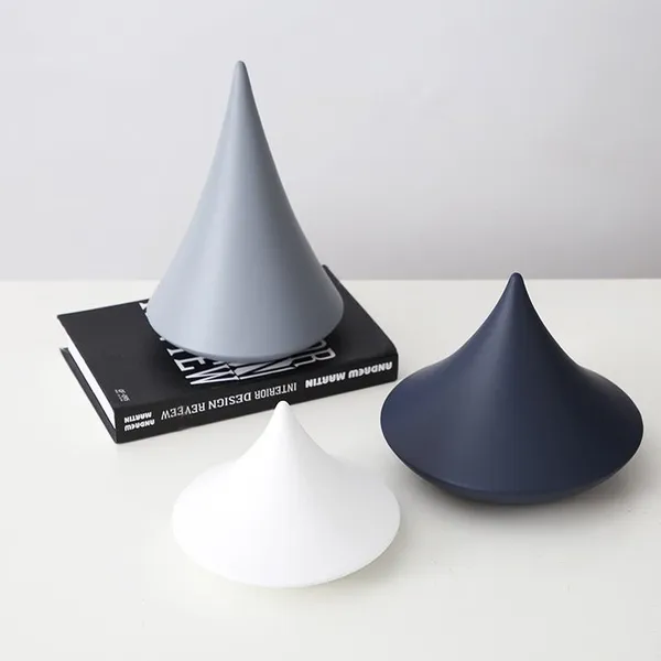 Water Drop Nordic Modern Style Color Paint Geometry Art Ceramic Soft Decoration For Living Room photo-5