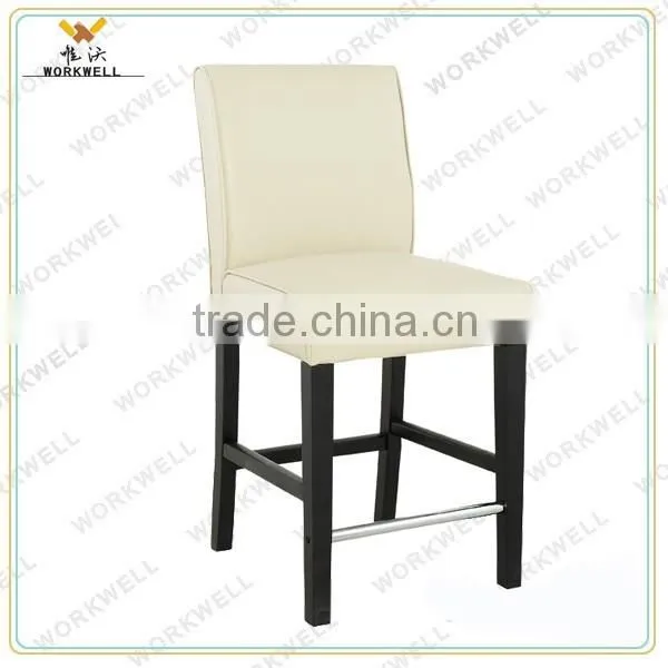 WorkWell PU High Quality Dining Room Chair With High Rubber Wood Legs photo-4