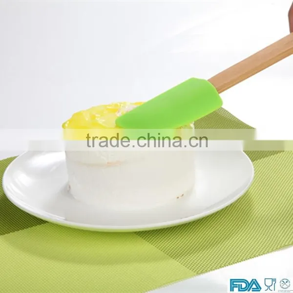 2015 Neweast Silicone Spatula Silicone Cake & Butter Knife With Wooden Handle photo-3