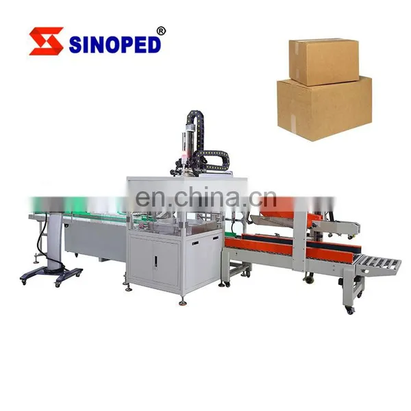 Full Automatic Water Bottle Carton Packing Line Pick & Place Case Packer Machine For Bottle Tin Cans photo-3