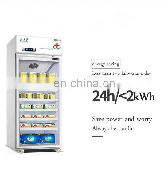 270L Medicine Shade Cabinet Commercial Medical Hospital Medicine Display Cabinet Refrigerated Single Door Pharmacy Freezer photo-2