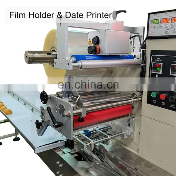 JKMF High Speed Long Bread Roll Pillow Packing Machine French Baguette Flow Packing Wrapping Machine photo-4