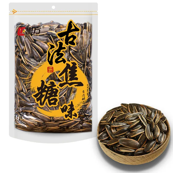 Wholesale Roasted Sunflower Seeds With Caramel Flavor 280g Factory Price Nuts Snacks Brand Le Fang Traditional Process Series