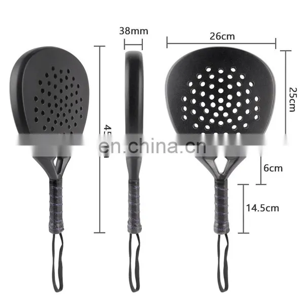 Upgrade Version 12K 18K Carbon Head Custom Protector Pala Paddle Tennis Racket Raqueta De Padel photo-2