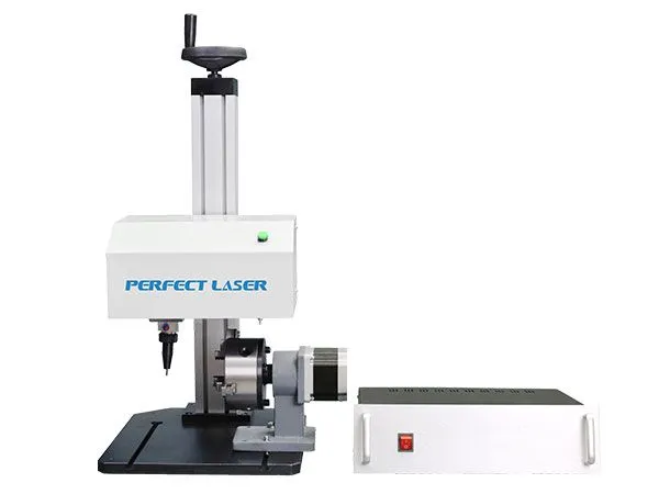 Aluminum Steel Metal Non-metal and Plastic Nameplate SLCD Control Rotary Dot Pneumatic Peen Engraving Machine photo-3