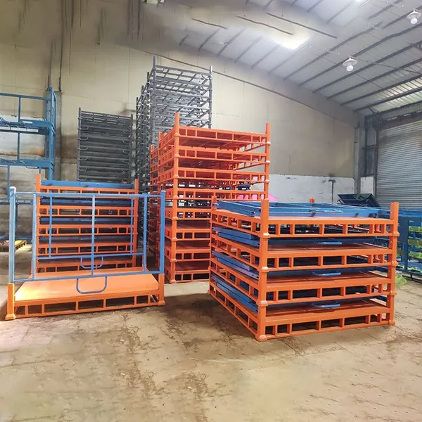 Detachable Post Foldable Wood Pallet Rack for Stacking Storage