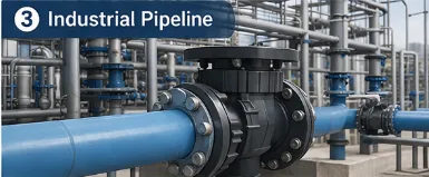 PVC Flange Check Valve JIS Standard Non Return Valve for Pipeline System photo-4