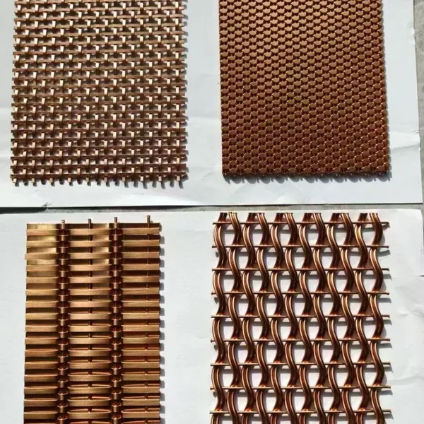 Hot-selling Wall Decoration Mesh, Architectural Decorative Copper Wire Mesh, Suitable for Hotel/cabinet Door Wire Mesh photo-1