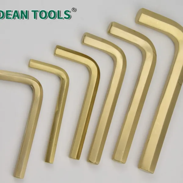 Durable Non-Sparking Hex Key Wrench Set Aluminum Bronze Alloy L-Type 11-Piece Kit Standard Compliant photo-5