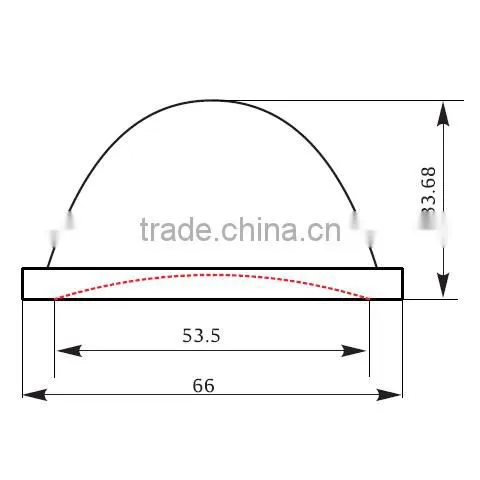 60 Degree 10W 20W 30W High Power Bay Light Led Glass Lens photo-2
