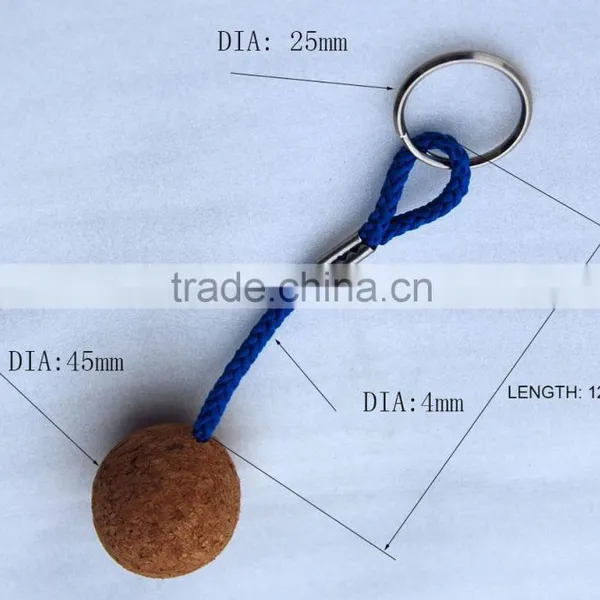Cork Ball Key Chain photo-2