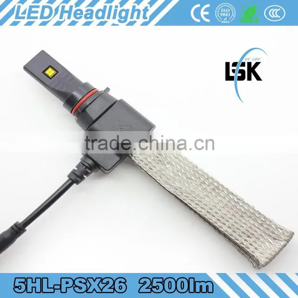 High Performance 2500lm 12v 24v Car PSX26W Led Headlight for All Cars, Powerful Brightness G5 Led Headlight 20w photo-2