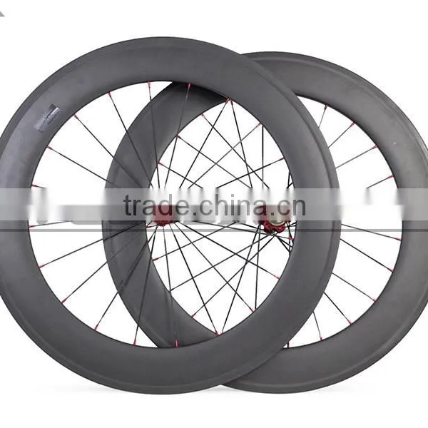 Velosa 700C 88mm Road Wheel Carbon Fiber Cycle Wheels for Road Bike Carbon Wheelset Hot Sale Novatec 271 photo-2