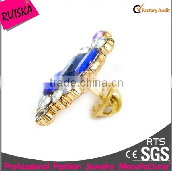 2015 Latest Arrival Fashionable Design Crystal Shine Brooch photo-2