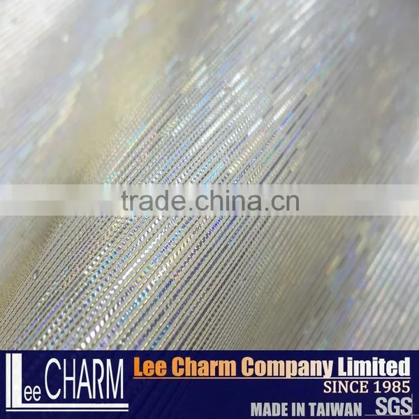 Baby Pink Laser Metallic Nylon Tulle Fabric photo-5
