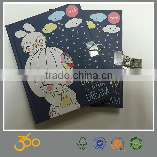 paper diary notebook,hardcover diary with lock,new design diary
