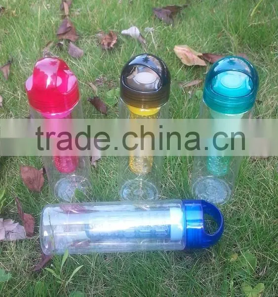 Colorful Tritan GYM Drink Bottle Sport Bottle Portable Bottle Tea Infuser Bottle Fruit Juice Water Bottle photo-6