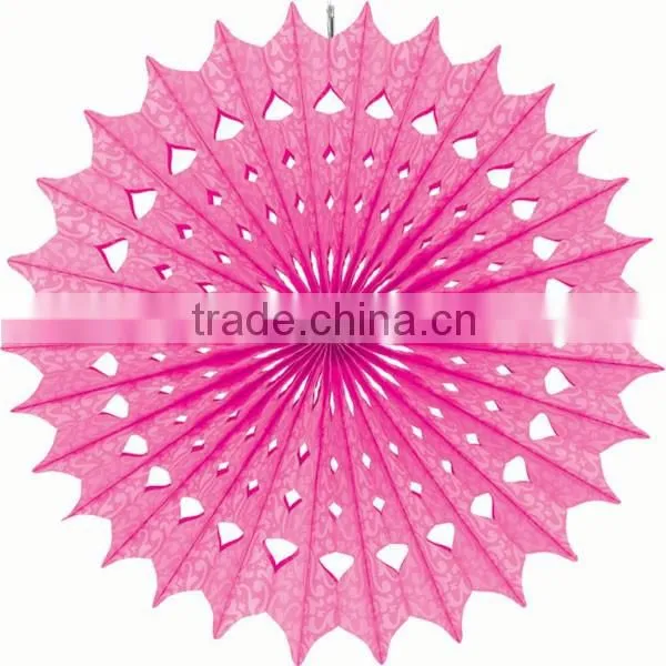 Paper Fan, Tissue Snowflake Paper Honeycomb Fan for Party Wedding Decorations photo-2