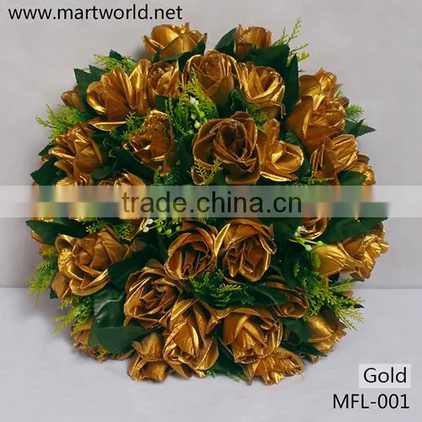 2016 Artificial Flower for Wedding Artificial Flower Decorative Rose Bouquet for Home,hotel,party,wedding Decoration(MFL-001)