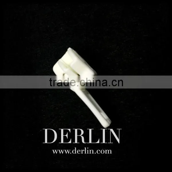 White Waterproof Non-metal Whole Made of Plastic Zip Puller Slider photo-3