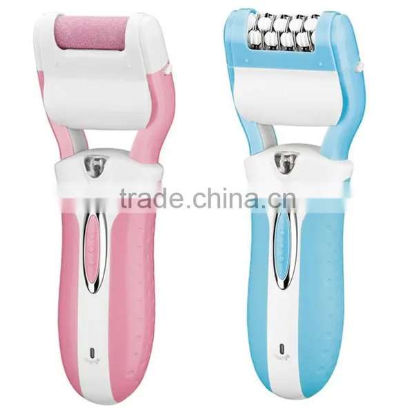 Rechargeable Battery Ladies Fashion Electric Shaver Epilator and Pedicure Foot File 3 in 1 photo-5