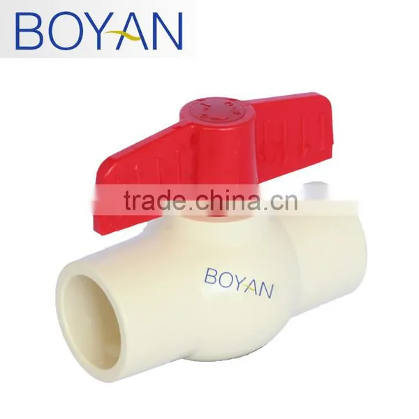 BOYAN Plastic Cpvc Sch2846 Americ Size White Ball Valve photo-5