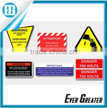 Pet/dogs/road Durable Self-adhesive Warning Label Stickers for Security photo-3