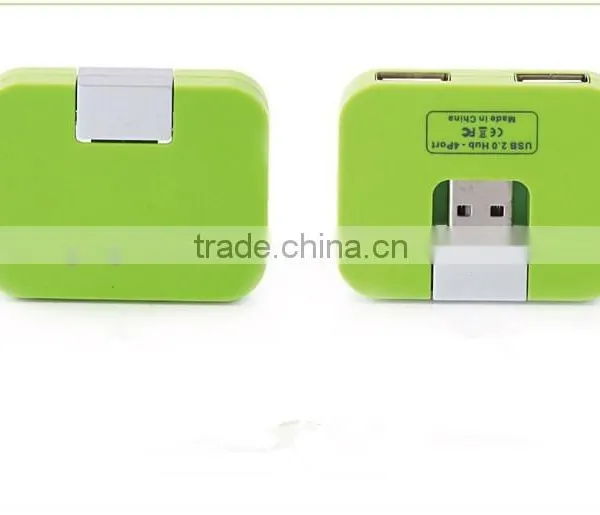 Portable Mini Cute Flat High Speed USB 2.0 HUB 4 Ports for PC Notebook Mac photo-6