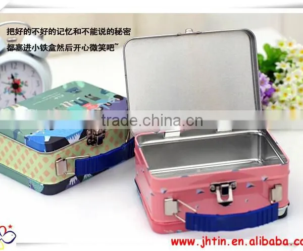Locking Cooler Box,Handle Tin Box With Lock/Box for Packing