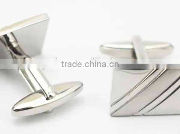 Cuff button brass cufflinks rectangle Brass Men Shirt Cuff Button