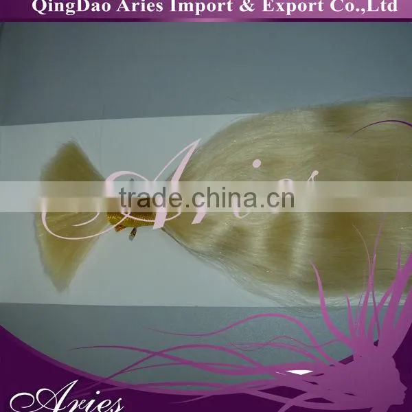 Blonde Human Hair Bulk /hair Extension/remy Hair,European Hair Bulk