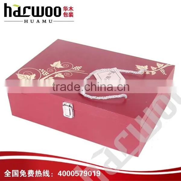 Hinged Paper Wine Bottle Box for Sale photo-2