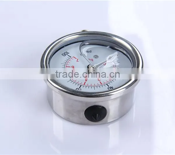 Hot Sale High Quality China Clear 0-600 Bar All Stainless Steel Cheap Pressure Gauge photo-2