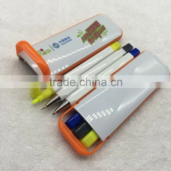 Novelty Stationery Set for Kids With Ball Pen, Pencil, Highlighter photo-3
