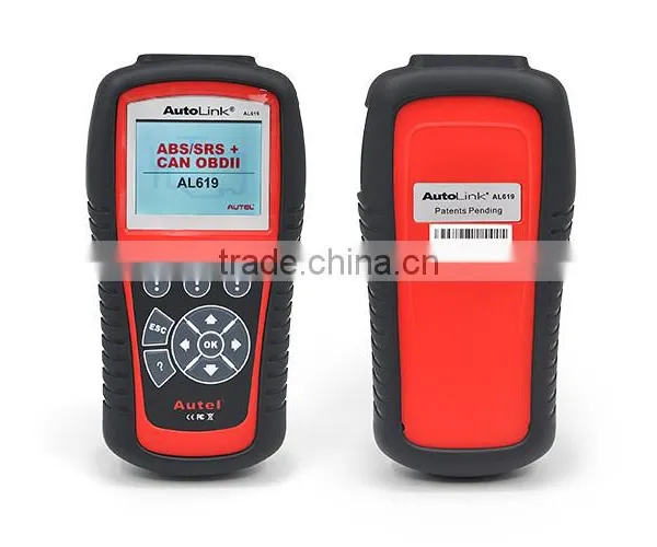 Original Autel Autolink AL619 ABS/SRS + CAN OBDII Diagnostic Scan Tool Turn off Check Engine Light Clears Codes Resets Monitors photo-2