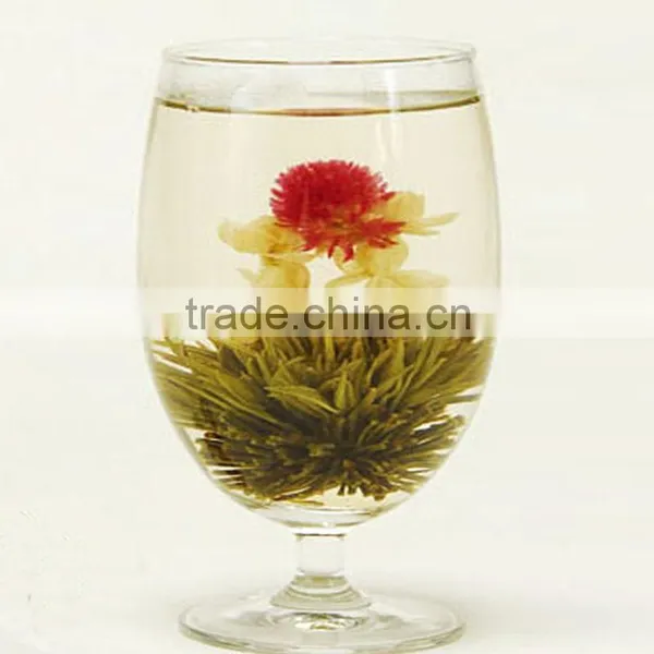 Hot Selling China Tea Hand-made Artist Tea Blooming Tea Two Dragon Playing Pearl photo-2
