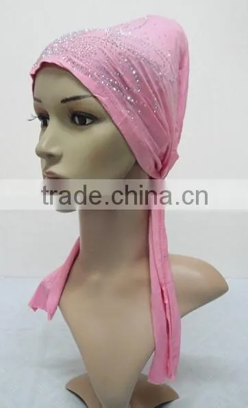 C071 New Style Jersey Underscarf With Much Rhinestones photo-3