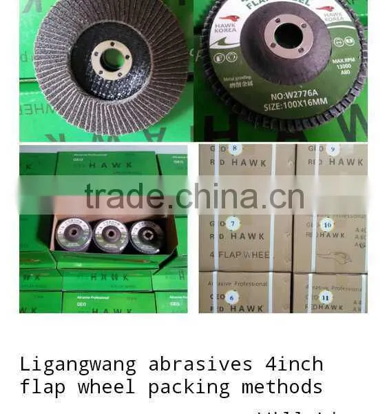 491 4" Grit 60# Grinding Sanding Wheels Zirconia Flap Disc photo-3