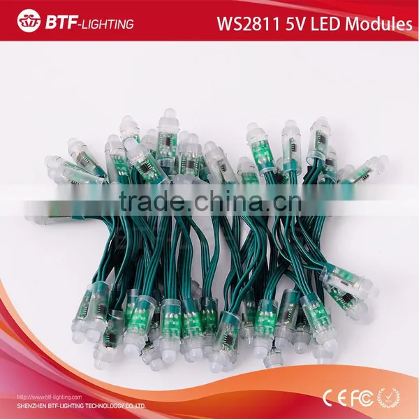 Green Wire 12mm WS2811 Pixel Led Module, 5V IP68 Waterproof photo-2