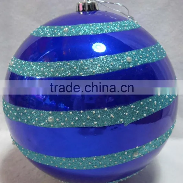 20CM Good Quality Plastic Ball With Hand Painting Big Plastic Bauble photo-3