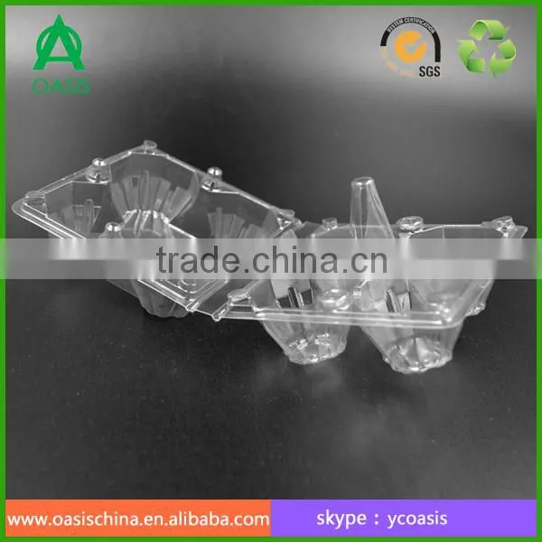 PVC 4 Hole Egg Box Disposable Plastic Egg Trays photo-3