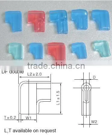 Flag-shaped Soft Pvc Terminal Connector Sleeve photo-2