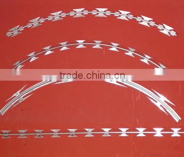 2016 Low Price High Quality Hot Galvanized Razor Barbed Wire,Concertina Razor Wire Real photo-4
