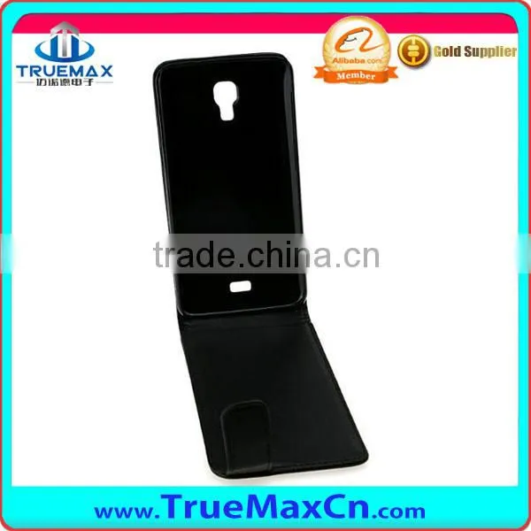 Opening Up and Down PU Leather Flip Cover Case for WIKO Bloom photo-2