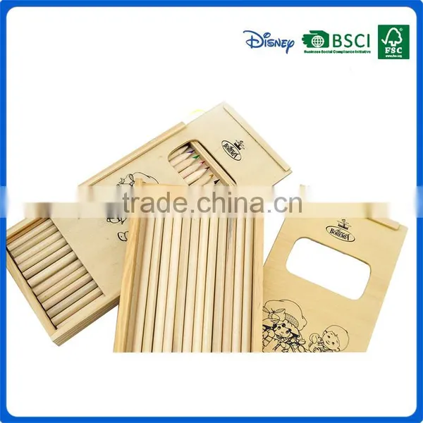 Personalized Wooden Color Pencils Into Drawer Box Supplier's Choice photo-5