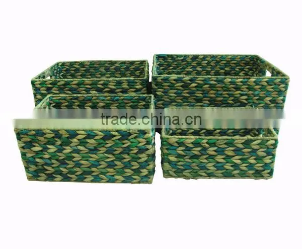 2015 New Product Water Hyacinth Basket for Home Decoration and Furniture